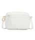 T11892- Bolso rectangular con diversos compartimentos con textura cuarteada