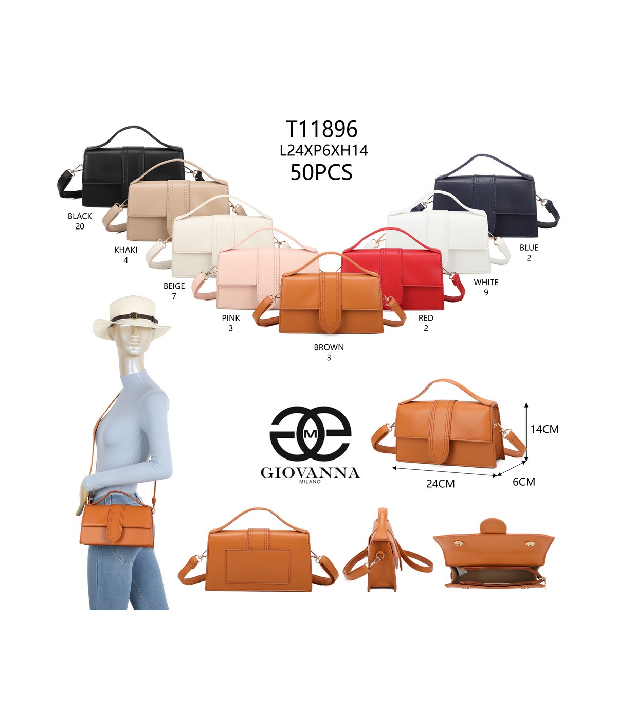 T11896-Bolso Bandolera de mujer