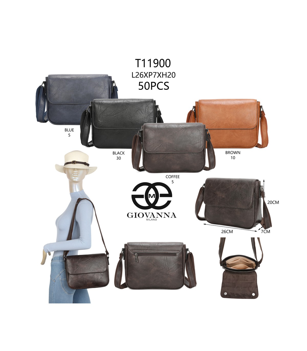 T11900-Bolso bandolera de hombre