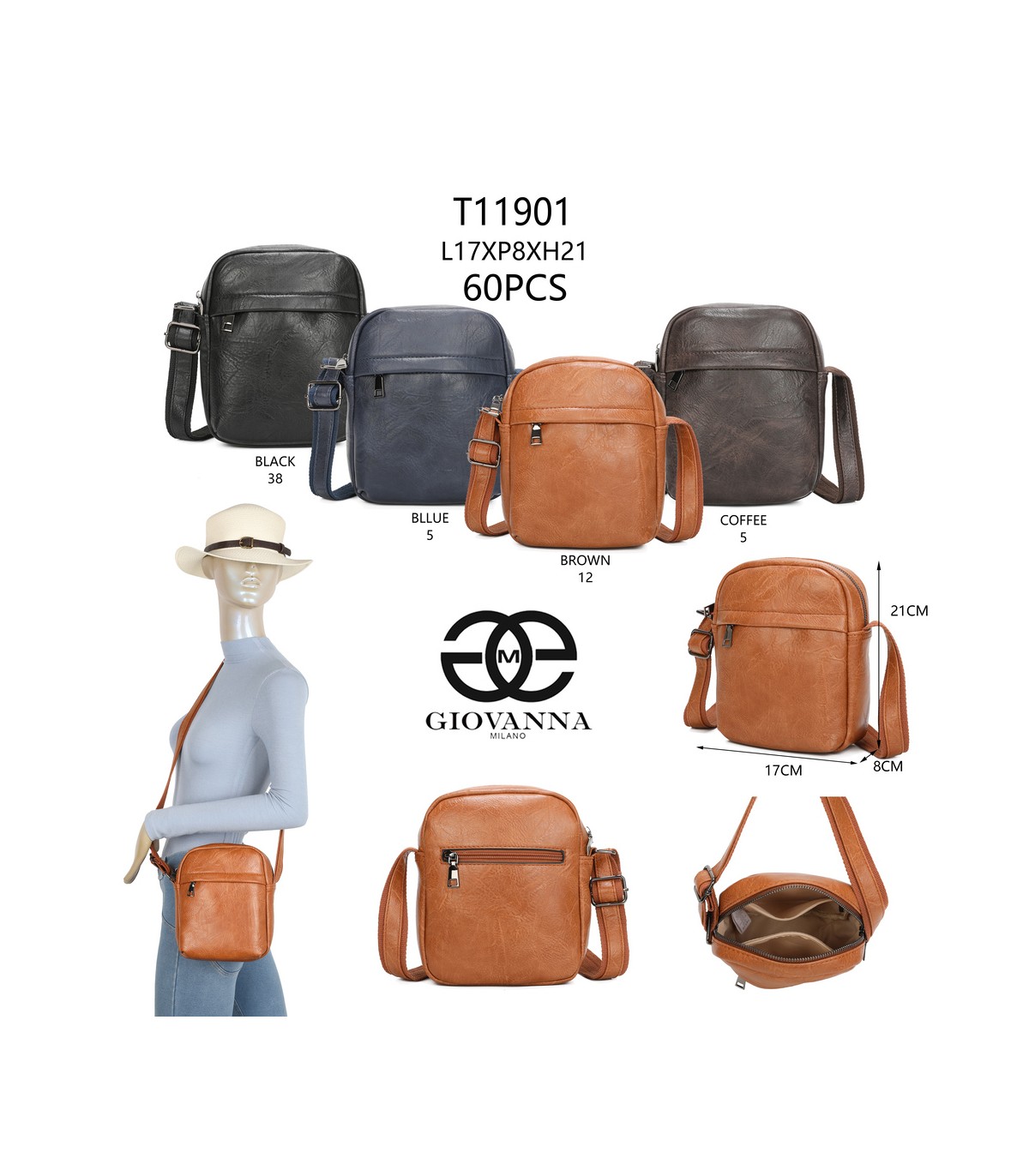 T11901-Bolso Bandolera casual