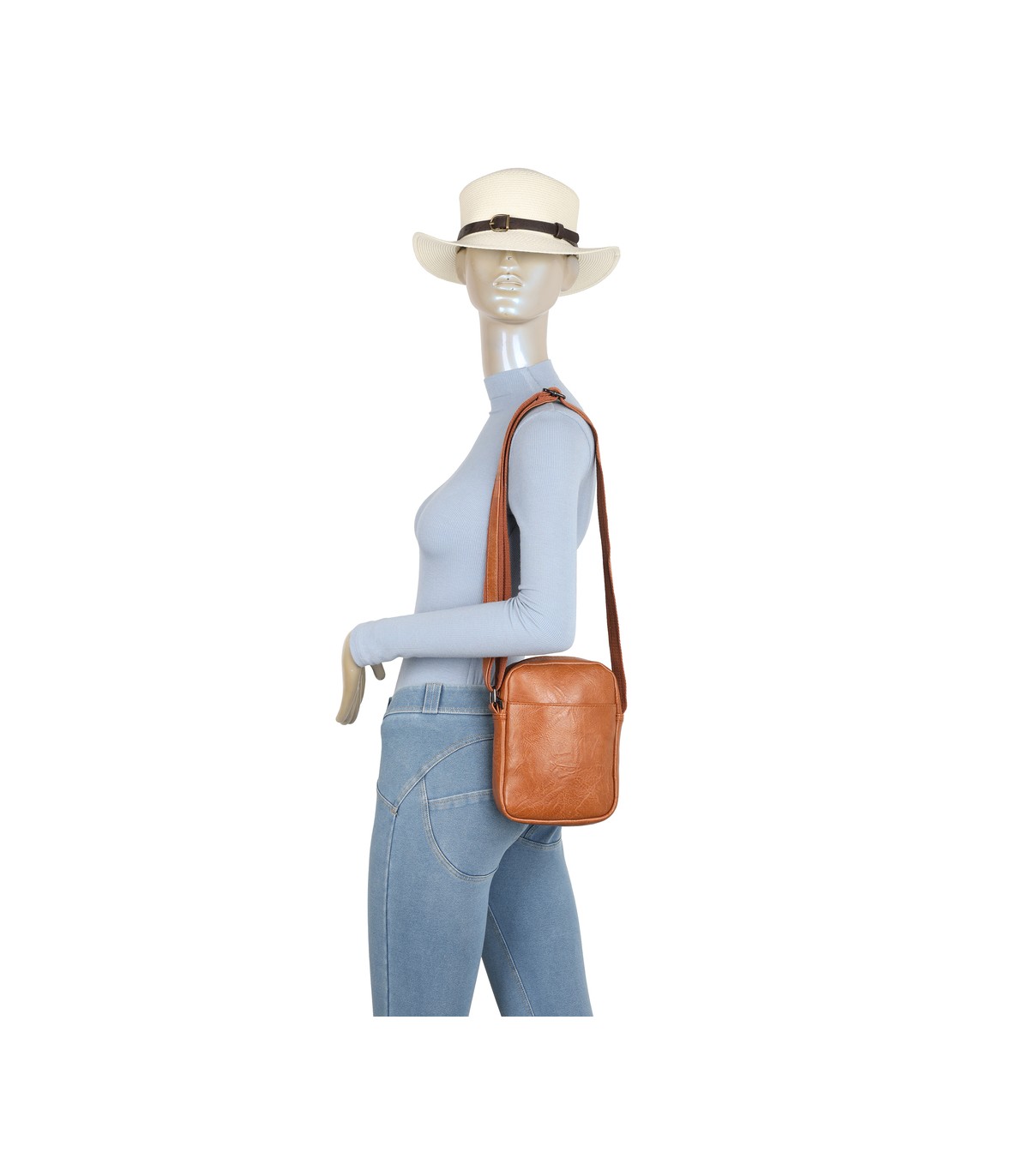 T11903-Bolso Bandolera con múltiple bolsillos