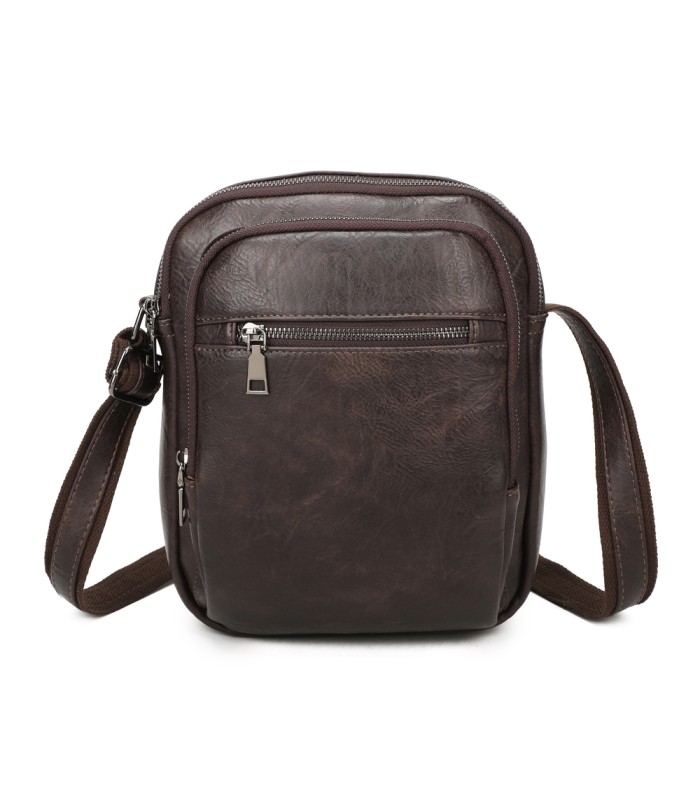 T11906- Bolso bandolera con múltiples bolsillos