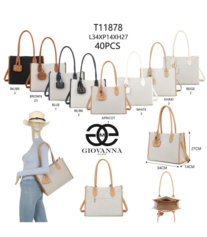 T11878-Bolso de hombro elegante con estilo cruzado