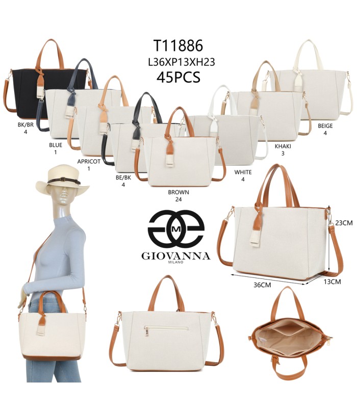 T11886-Bolso de mano grande y resistente