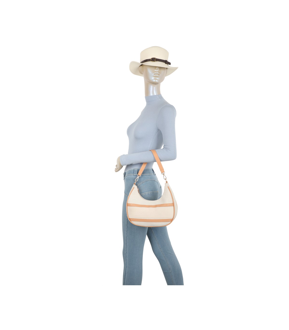 T11880-Bolso bandolera en forma de media luna