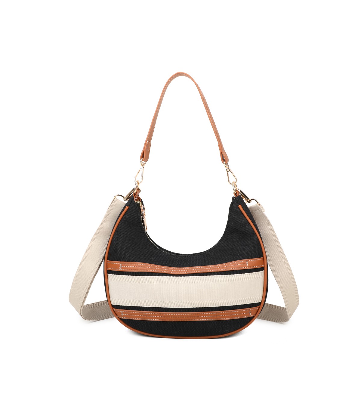 T11880-Bolso bandolera en forma de media luna