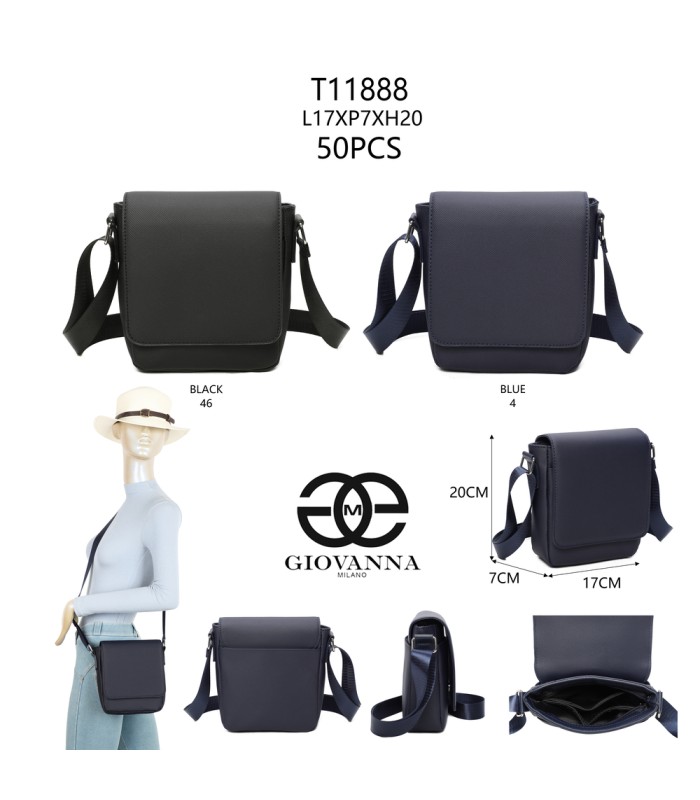 T11888-Bolso de hombro de nailon con gran capacidad y multifunción de moda.