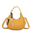 T11579 - Bolso bandolera estilo hobo con pañuelo a juego