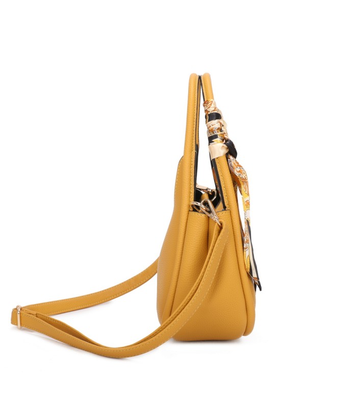 T11579 - Bolso bandolera estilo hobo con pañuelo a juego