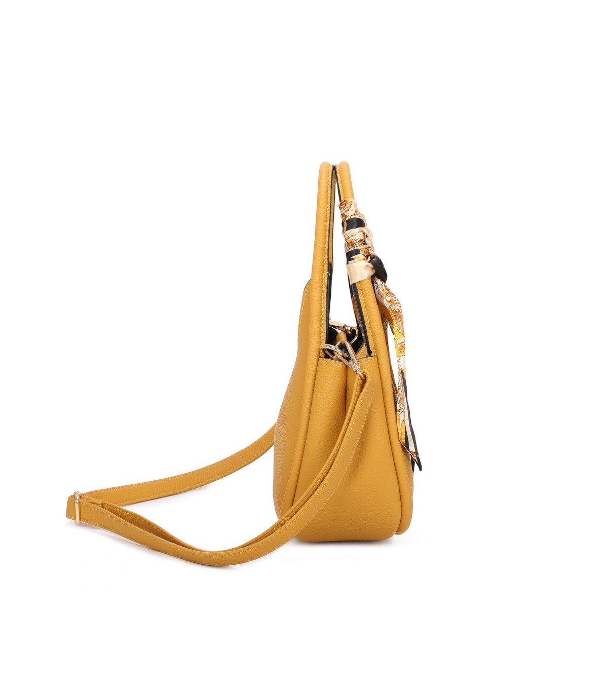 T11579 - Bolso bandolera estilo hobo con pañuelo a juego