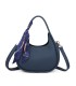 T11579 - Bolso bandolera estilo hobo con pañuelo a juego