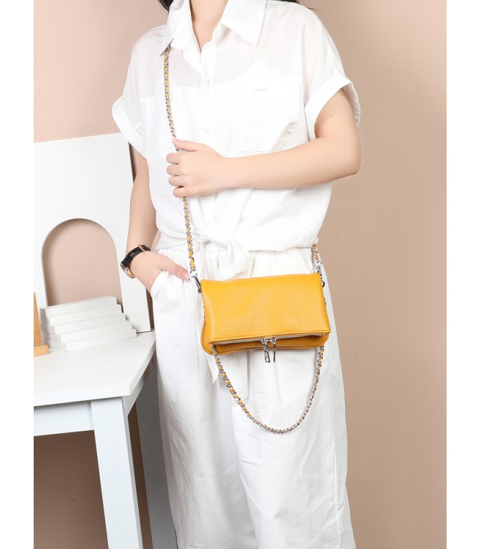 T11914-Bolso Bandolera con cierre y Boton