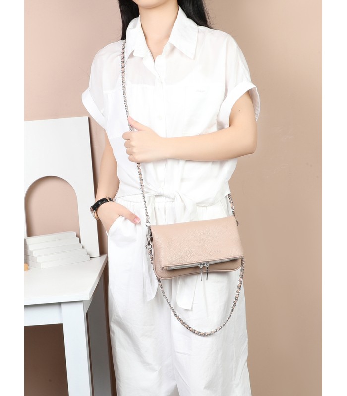 T11914-Bolso Bandolera con cierre y Boton