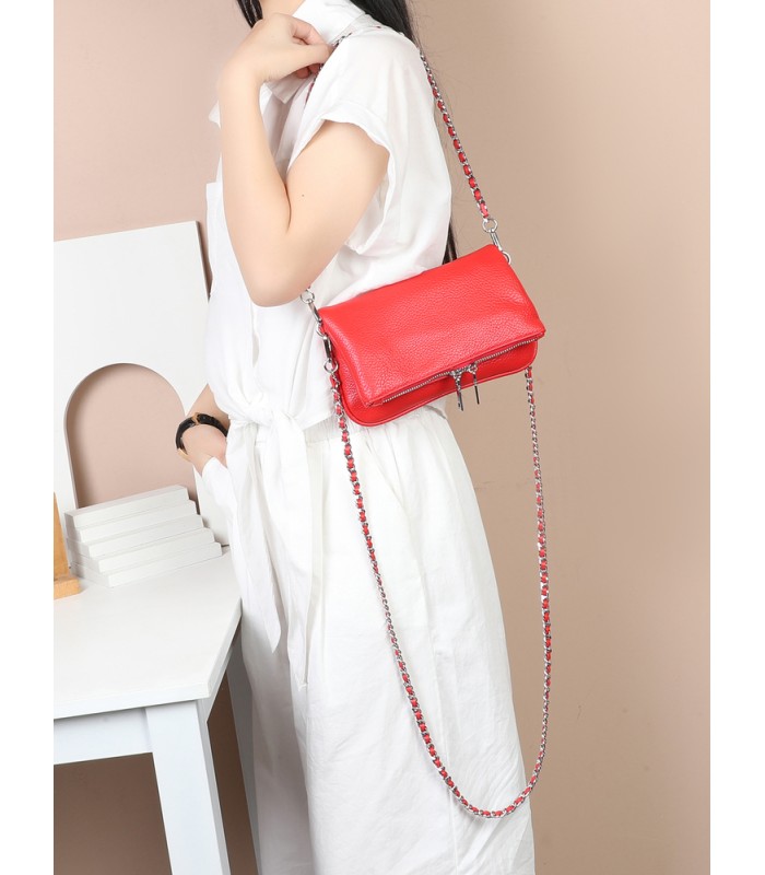 T11914-Bolso Bandolera con cierre y Boton
