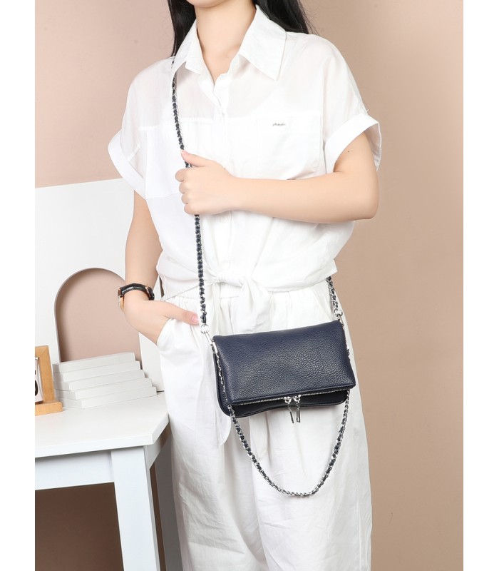 T11914-Bolso Bandolera con cierre y Boton