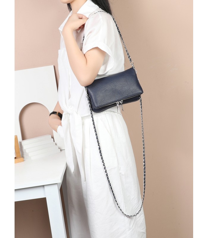 T11914-Bolso Bandolera con cierre y Boton