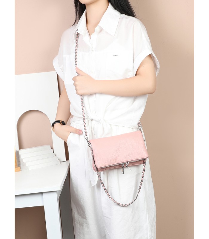 T11914-Bolso Bandolera con cierre y Boton