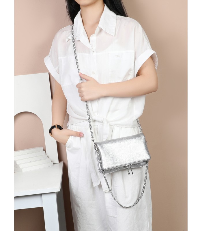 T11914-Bolso Bandolera con cierre y Boton