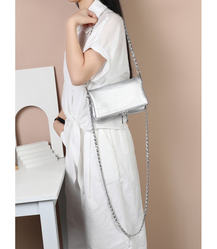 T11914-Bolso Bandolera con cierre y Boton