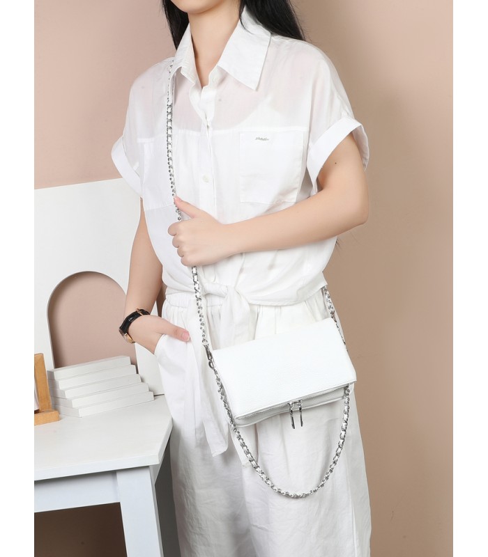 T11914-Bolso Bandolera con cierre y Boton