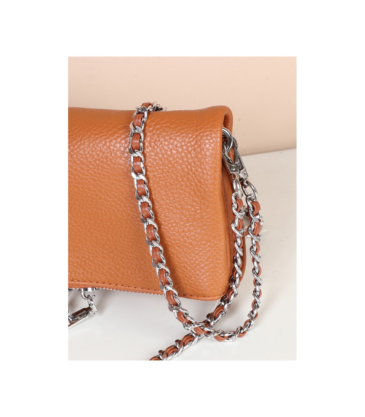 T11914-Bolso Bandolera con cierre y Boton