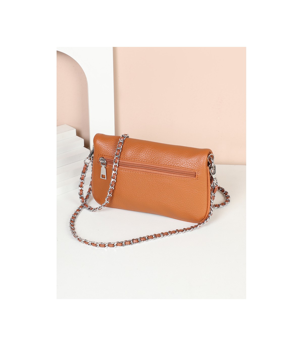 T11914-Bolso Bandolera con cierre y Boton