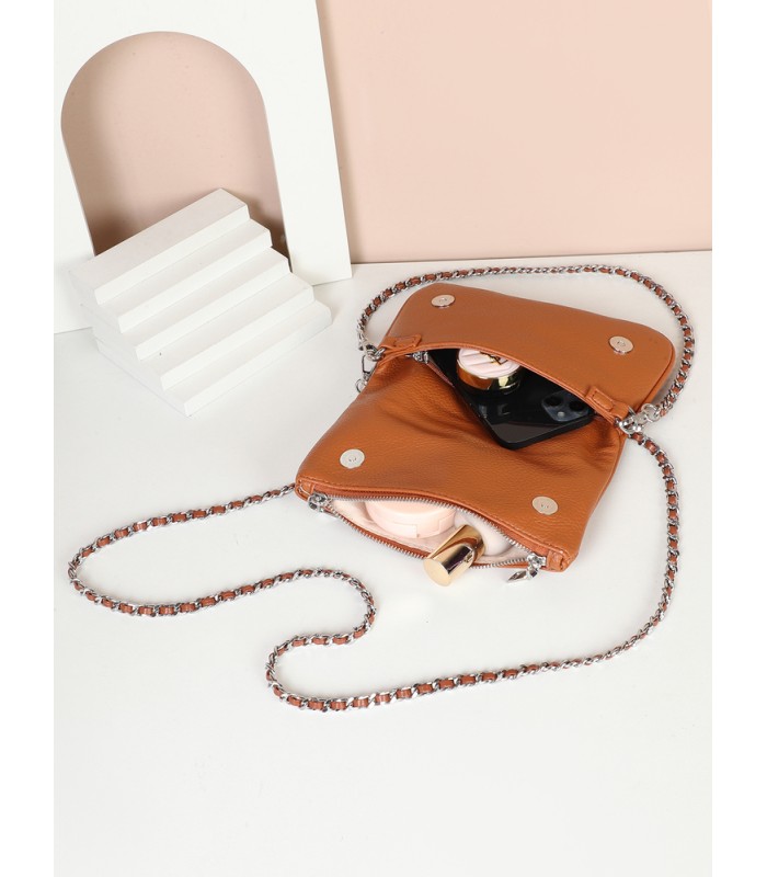 T11914-Bolso Bandolera con cierre y Boton