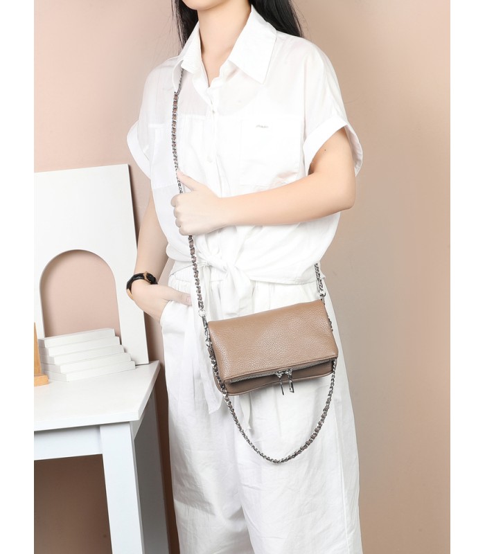 T11914-Bolso Bandolera con cierre y Boton