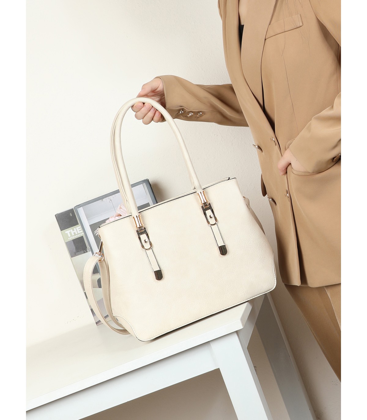 T10150 - Bolso de asa con doble compartimento