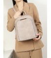 T10998 - Mochila con cierre superior y bolsillo frontal de cierre de botón imantado