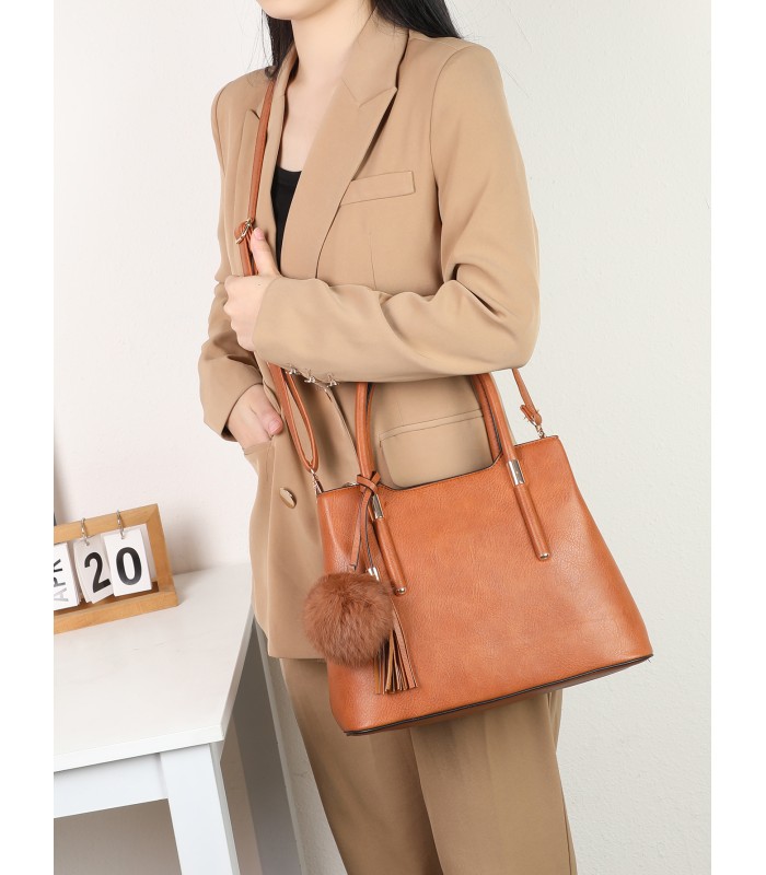 T11620 - Bolso bandolera para mujer con asas para la mano