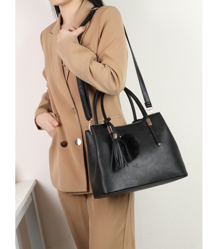 T11620 - Bolso bandolera para mujer con asas para la mano