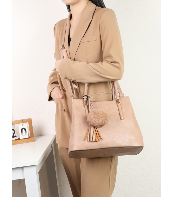 T11620 - Bolso bandolera para mujer con asas para la mano