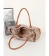2863 - Bolso bandolera con asa para el hombro y cremalleras de adorno frontales