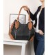 2863 - Bolso bandolera con asa para el hombro y cremalleras de adorno frontales