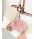 T10163 - Bolso de hombro con pompón y estilo triangular