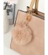T10740 - Bolso de hombro con pompón