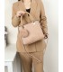 T10740 - Bolso de hombro con pompón