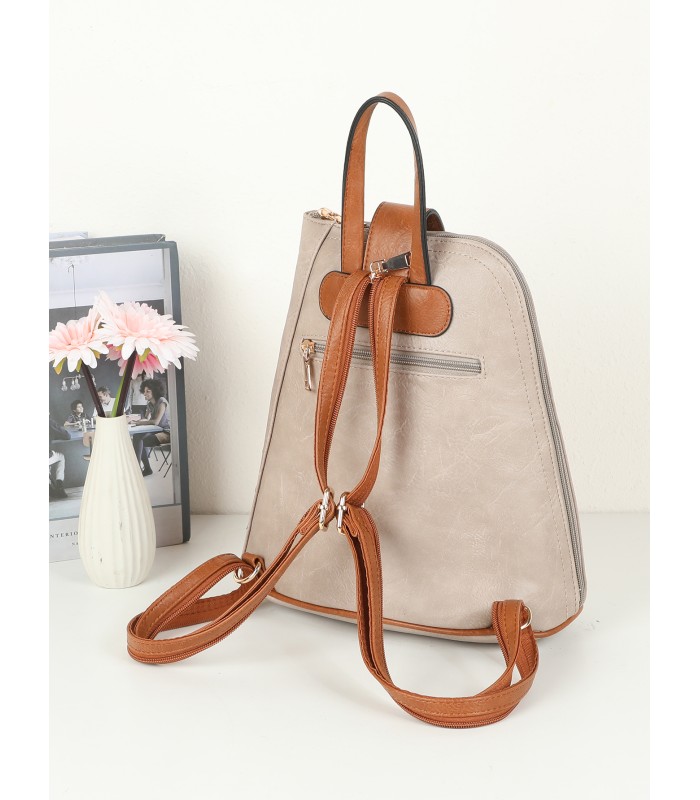 T11150 - Mochila con mandala y cuerpo cónico con bolsillo frontal