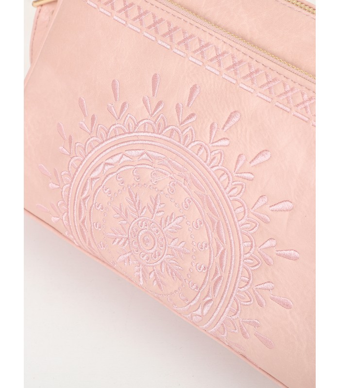 T11192 - Bolso bandolera de estilo rectangular y mandala bordado