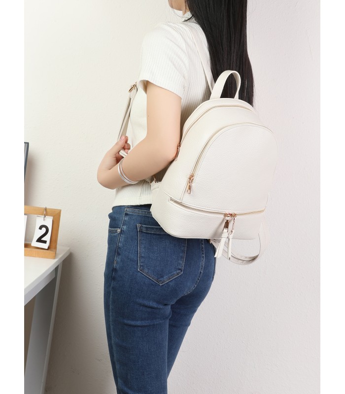 T11551 - Mochila con bolsillo frontal y cremallera
