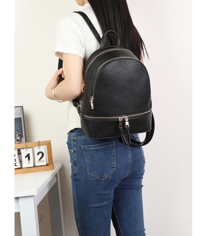 T11551 - Mochila con bolsillo frontal y cremallera