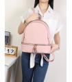T11590 - Mochila con bolsillo frontal y trasero con sendas cremalleras