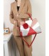 T11612 - Bolso bandolera con pompón a juego grande