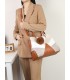 T11612 - Bolso bandolera con pompón a juego grande