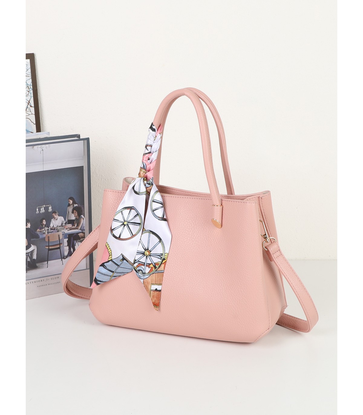 T11636 - Bolso bandolera con pañuelo