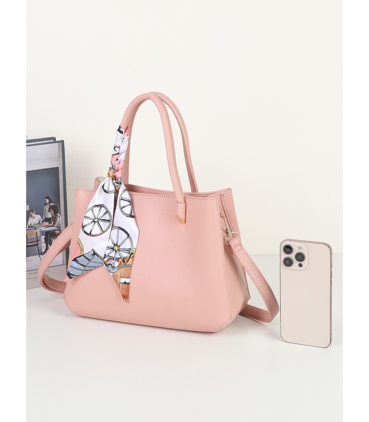 T11636 - Bolso bandolera con pañuelo