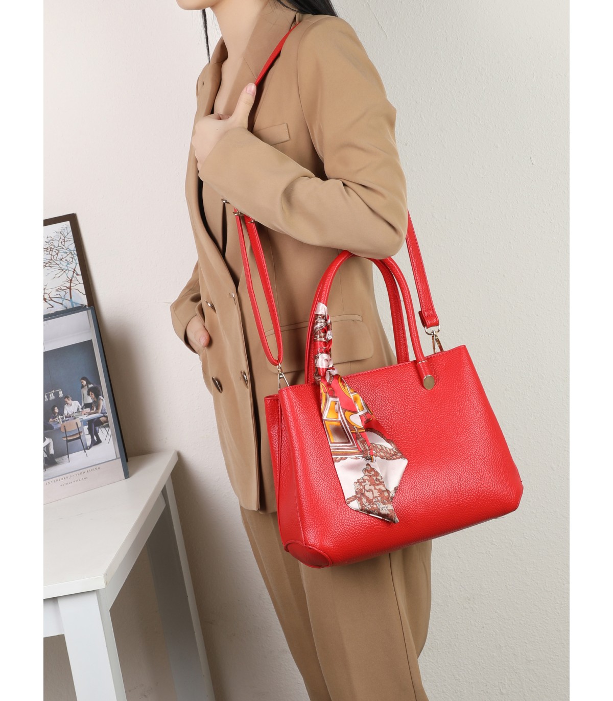 T11636 - Bolso bandolera con pañuelo