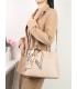 T11640 - Bolso bandolera con pañuelo y asas cortas