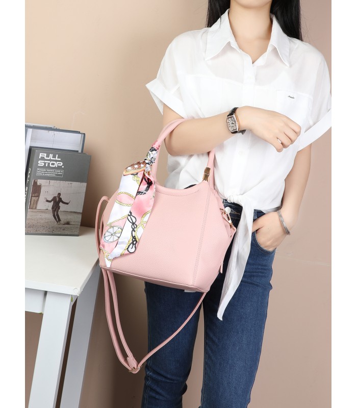T11664 - Bolso pequeño de mano con pañuelo y bandolera